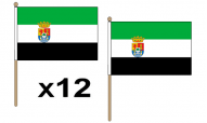 Extremadura Hand Flags